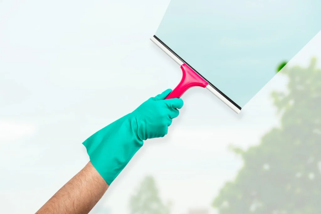 cara membersihkan kaca yang buram