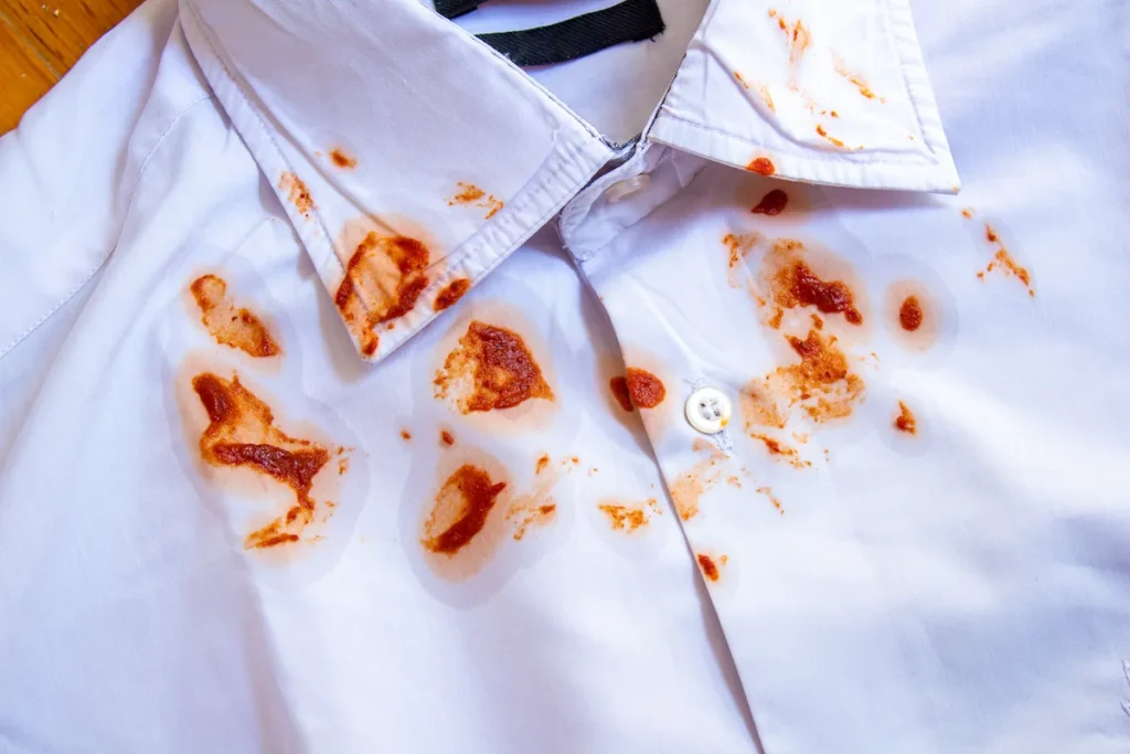 cara menghilangkan noda di kerah baju